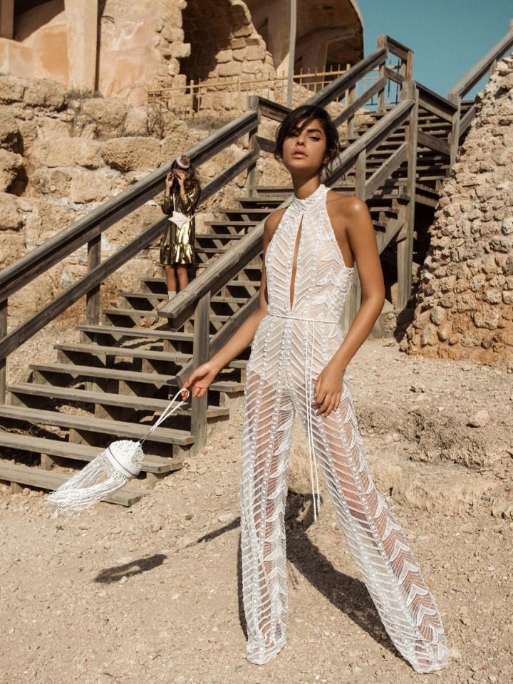 Cali Sequin Crochet Jumpsuit