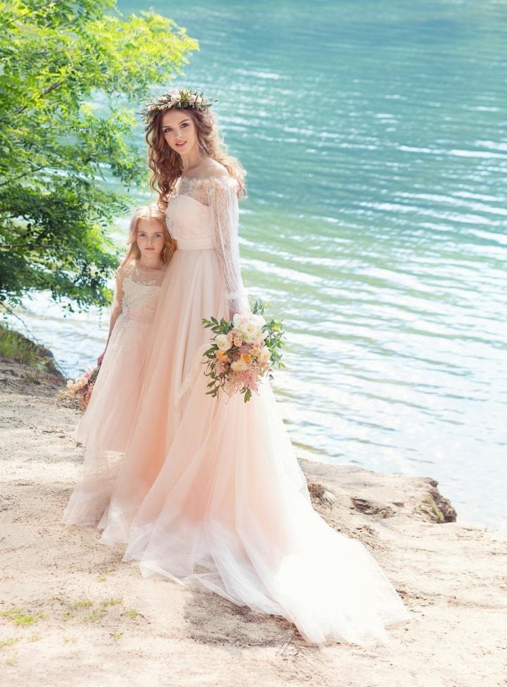 Simple Wedding Dresses, Desire Blush