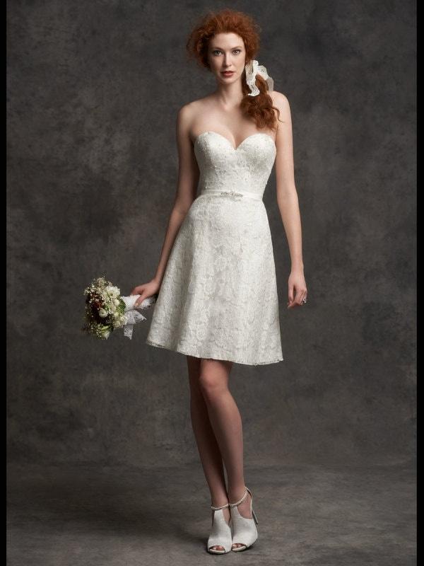 David's bridal hotsell short wedding dress