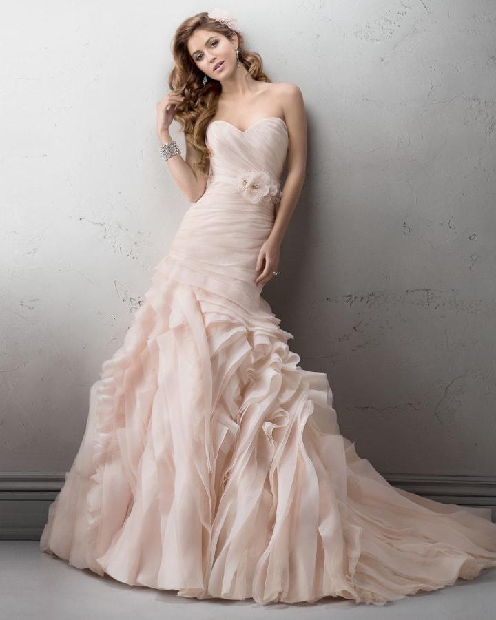 Pink Wedding Dresses: 37 Picks from Blush to Bold 