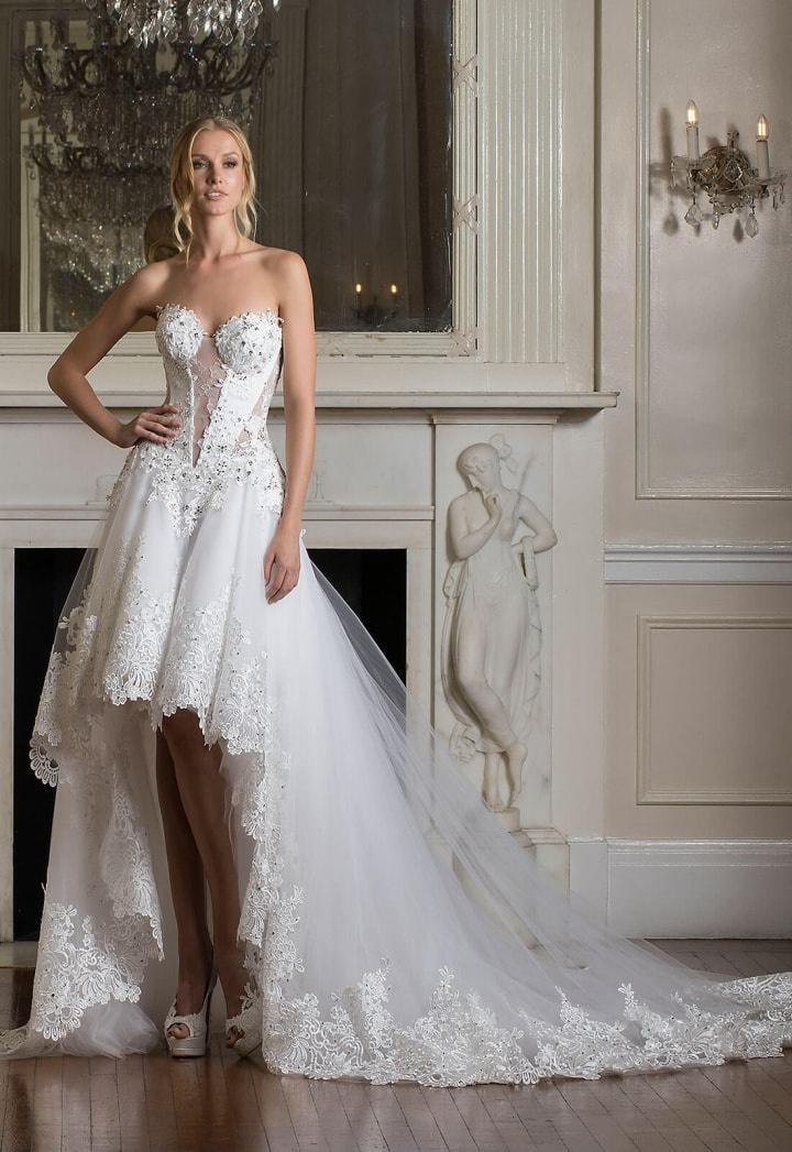 Bridal gowns 2025 high low