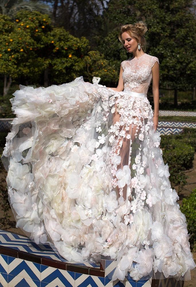 Sheer See-Through Wedding Dresses & Gowns