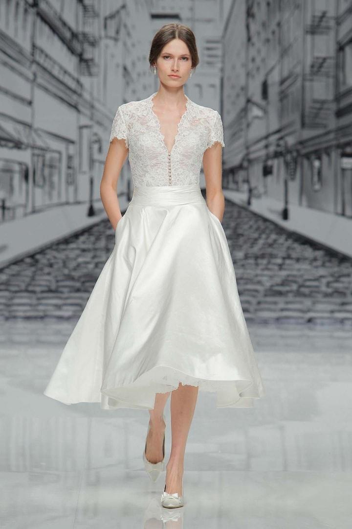 31 Tea-Length Wedding Dresses for Every Style of Bride