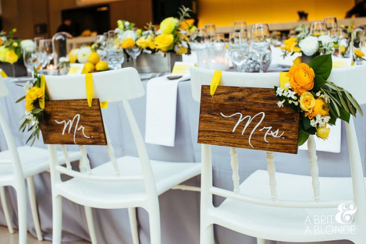 Bride and best sale groom chairs