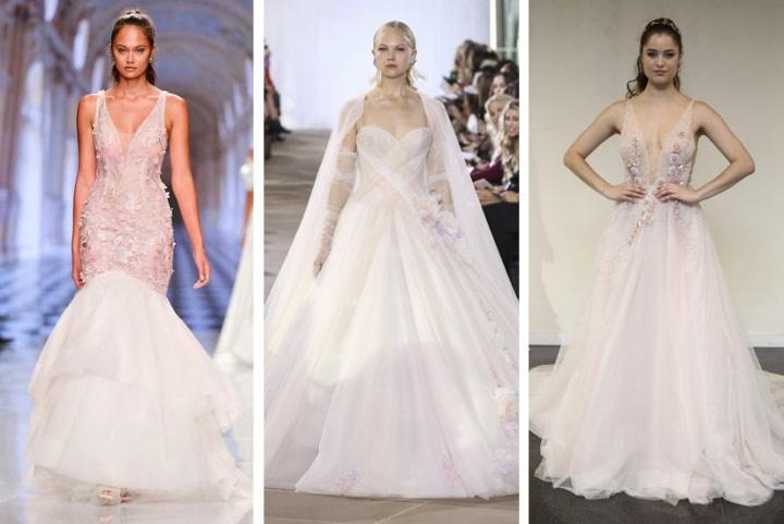 2019 wedding dress trends pink paunil inesdisanto yumikatsura