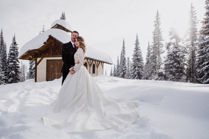 Winter Whimsical Lace A-line Wedding Gown | Maggie Sottero