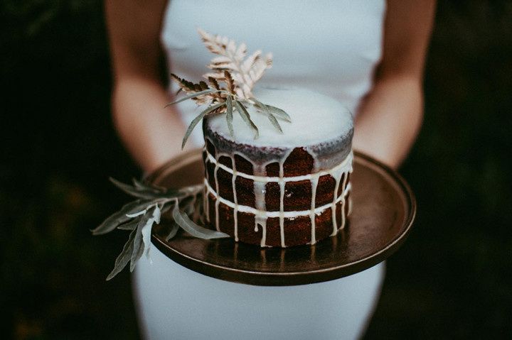 Drip wedding cake