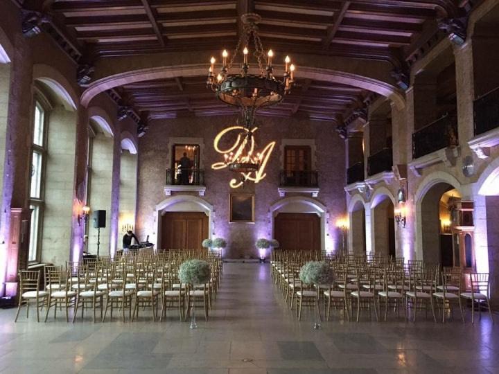 Wedding monogram lighting