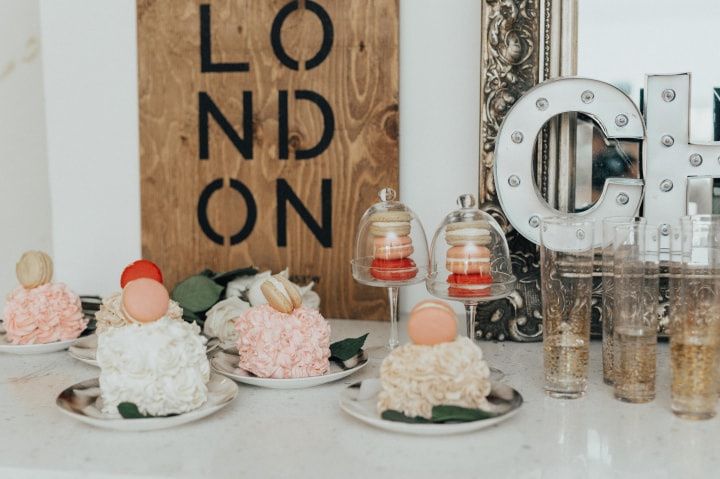 Colourful cakes and pastries on display for Valentines Day in London Stock  Photo - Alamy