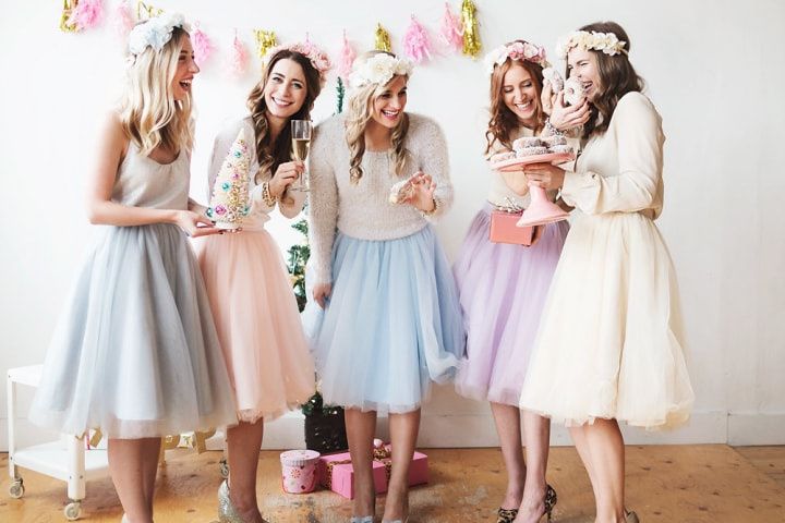 Pastel Dress Party - Bridesmaid Dresses & Bridal Accessories