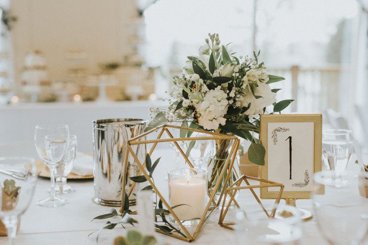 Framed wedding table number