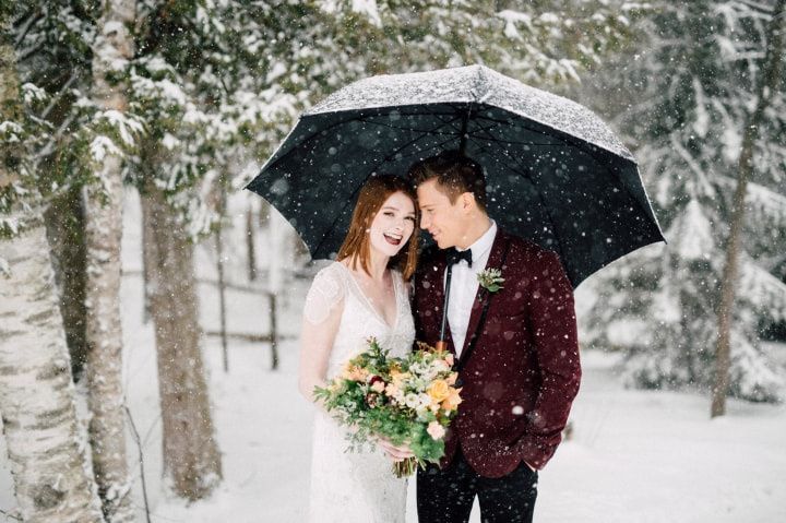 Creative Winter Wedding Photography