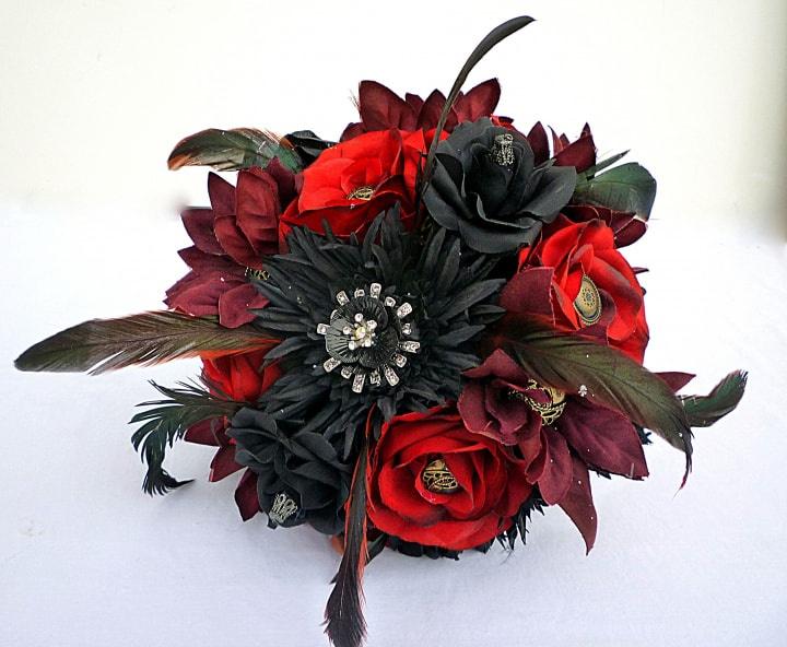 Gothic wedding bouquet