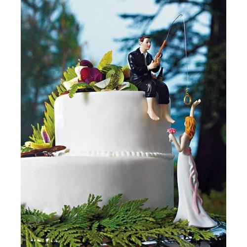 Nineteen most popular personalised Fishing wedding cake toppers - Custom Wedding  Cake Toppers