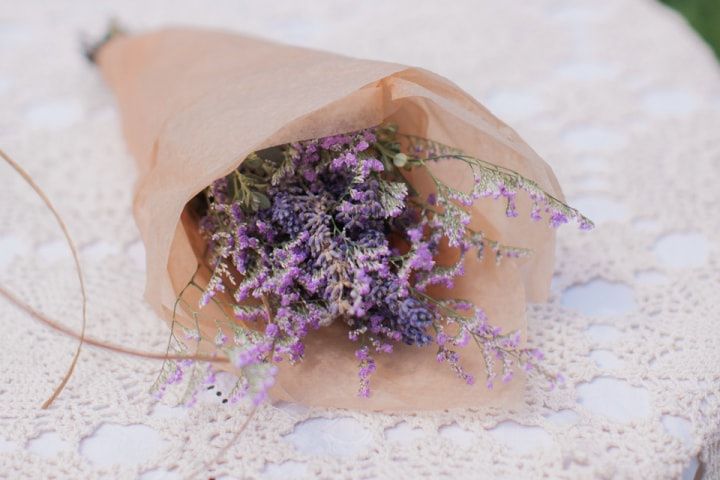 Lavender Bridal Bouquet - Herbs to Add to Your Wedding Bouquet