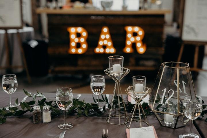 Transparent Table Name Cards