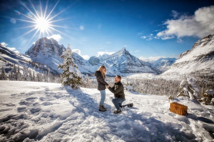 Proposal in the mountains