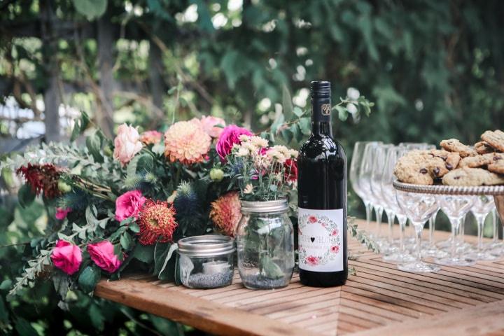 Mongrammed wedding favours