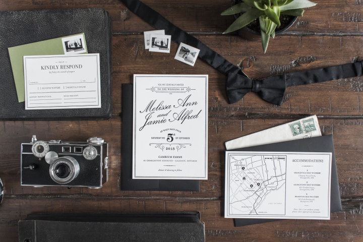 Wedding invitation suite