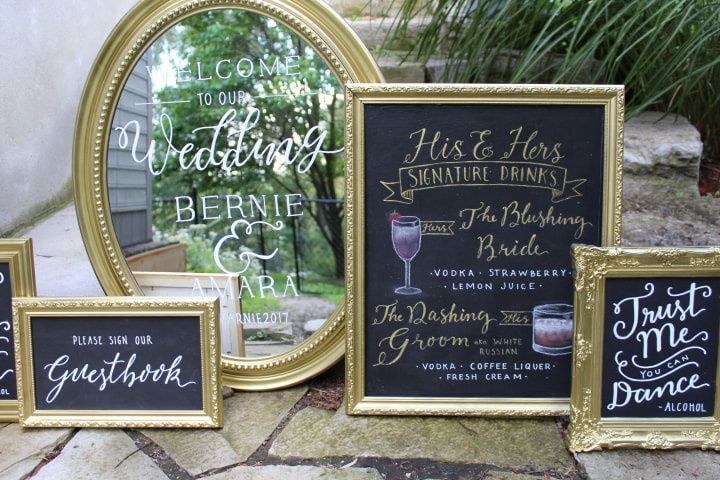 10 Creative Ways to Use Wedding Chalkboard Signs