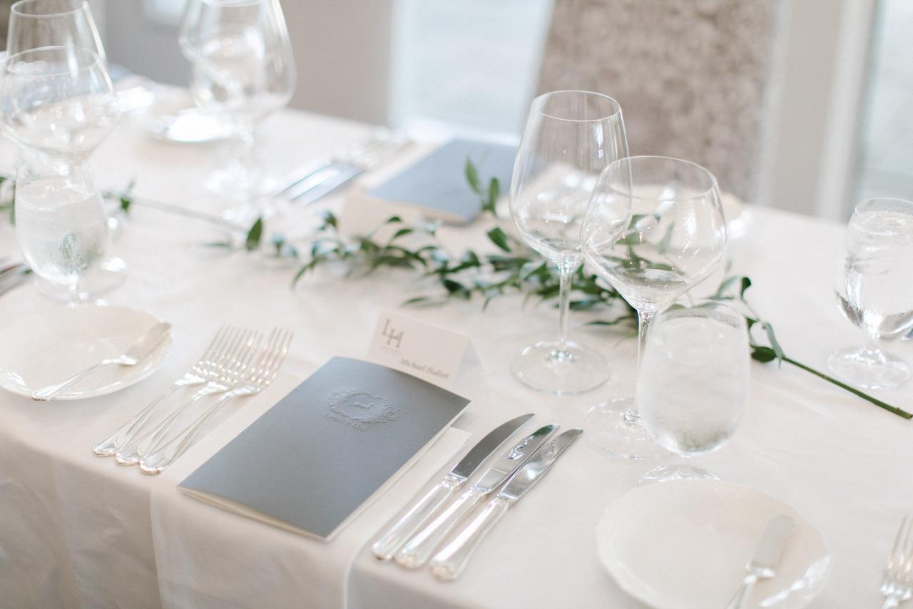 Wedding placesetting