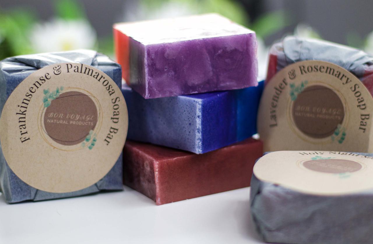 Organic soap wedding favours