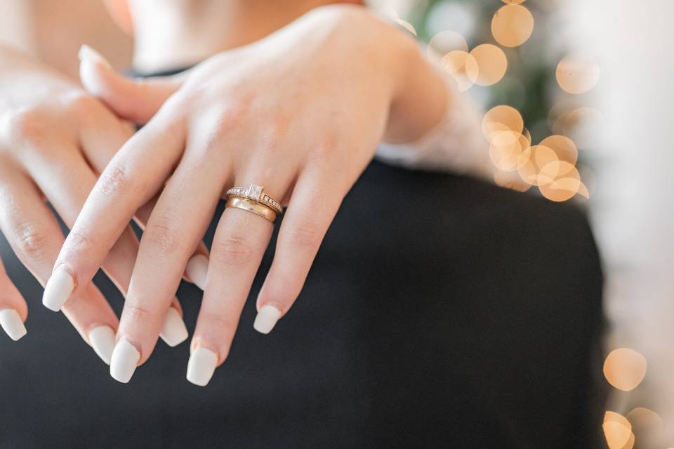 Wedding day manicure