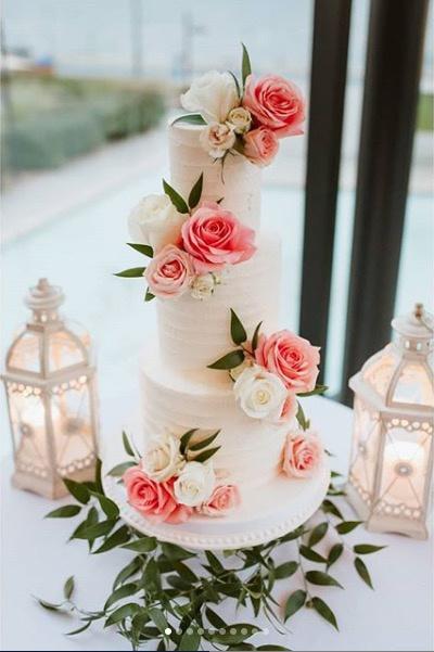 Simple Wedding Cake by Goodies Winnipeg Bakery