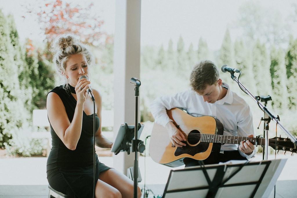 Wedding ceremony duo with singer and acoustic guitar