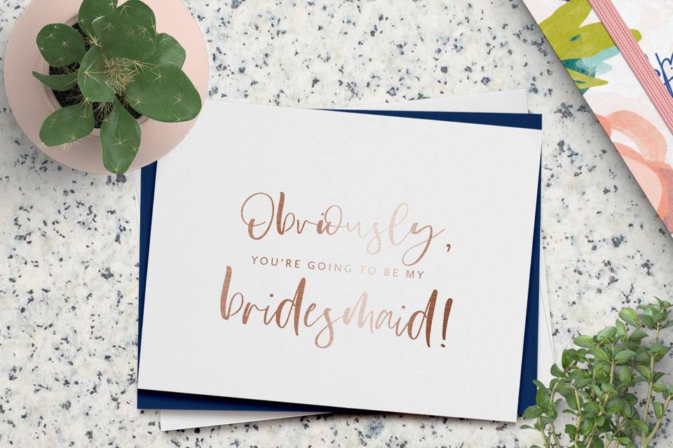 Bridesmaid proposal card