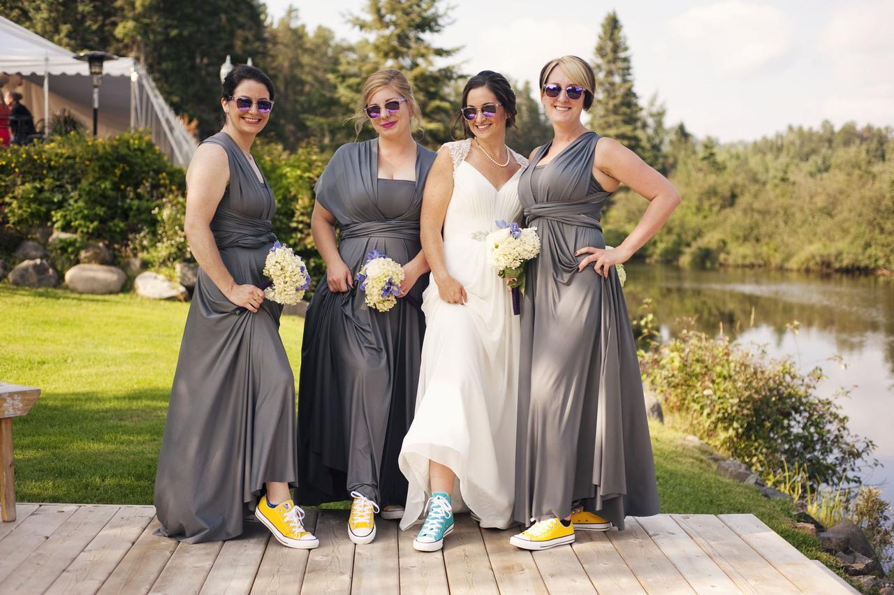 Bridesmaids store in sneakers