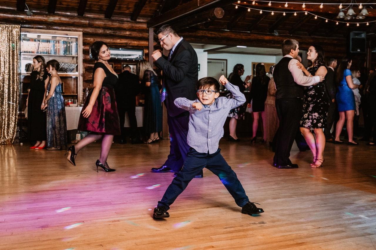 Children dancing at a wedding