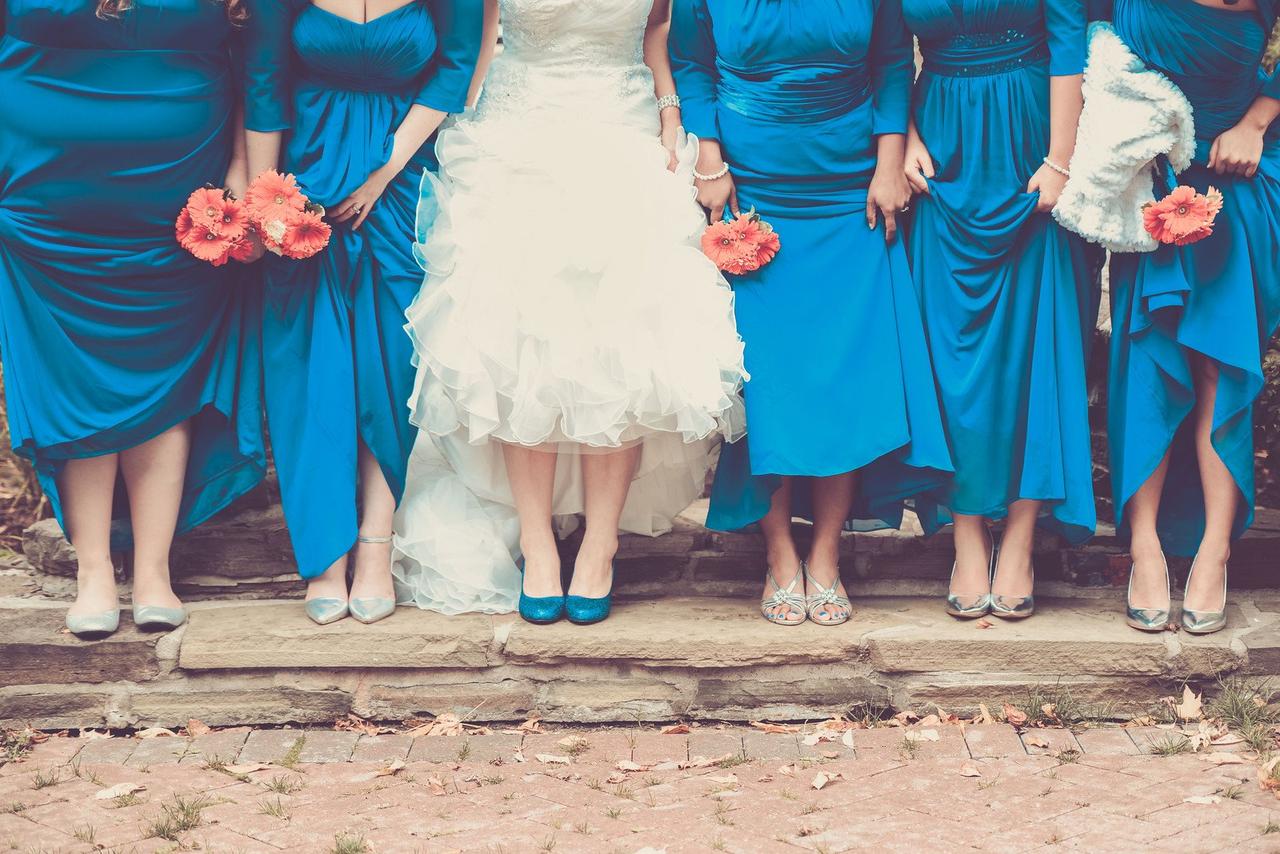 Shoes to wear with long sale bridesmaid dress