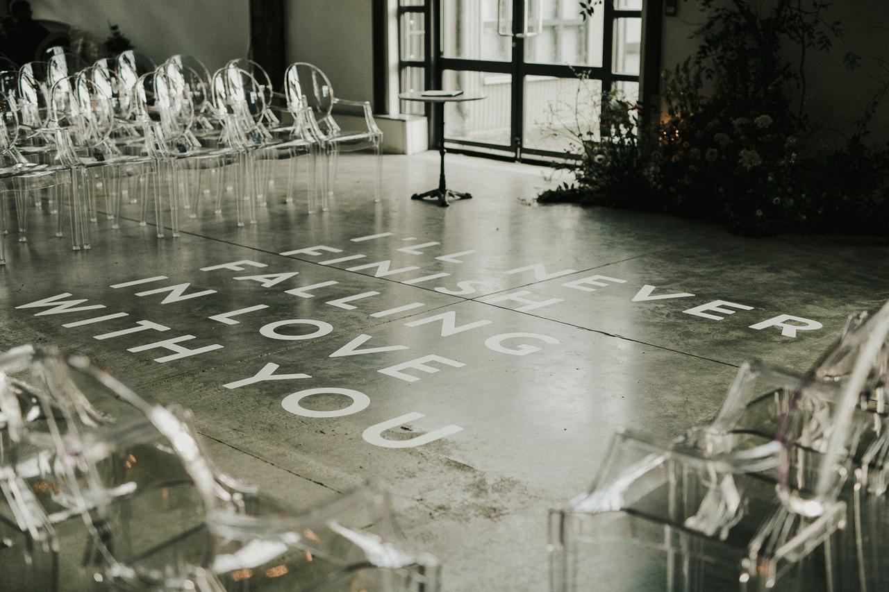 Valentine's Day Wedding Ceremony Decor