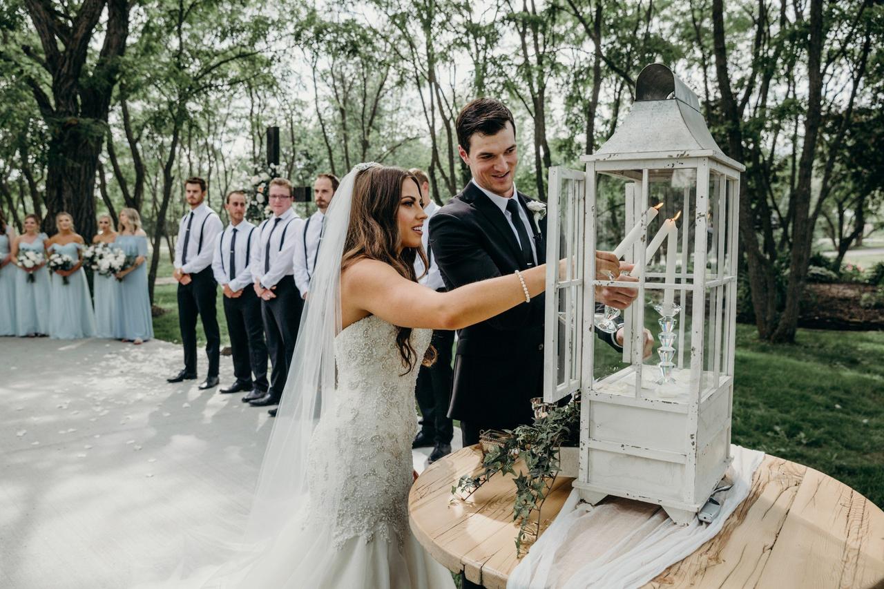 Unity candle shop wedding ceremony