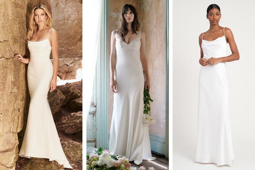 11 sophisticated, minimalist wedding dresses from Mikaella