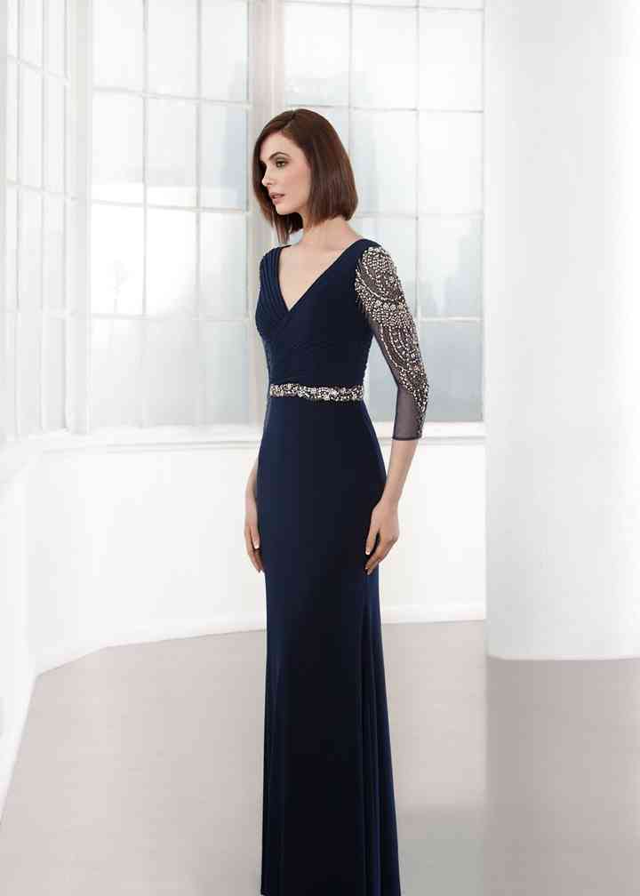 eleni elias evening dresses Medium Eleni Elias Black Formal Evening Gown Sleeveless Dress with Tra –  Style & Salvage main image 0