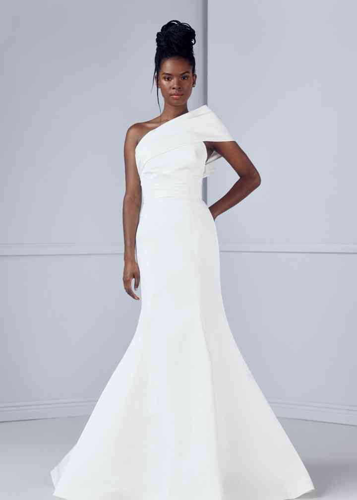 Amsale hotsell crepe bridesmaid