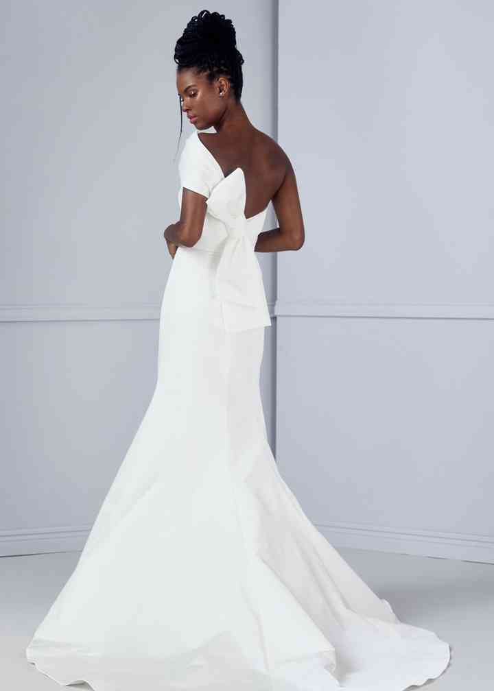 Off the Shoulder Wedding Dress Amsale