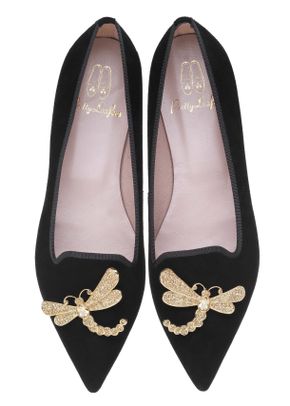 Ella black Swarovski dragonfly, Pretty Ballerinas