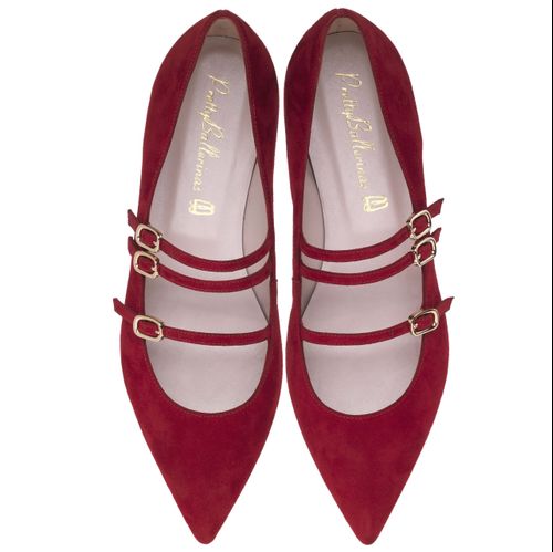 Ella red three strap, Pretty Ballerinas