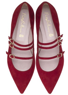 Ella red three strap, Pretty Ballerinas