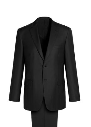 BLACK BRUNICO SUIT, Brioni
