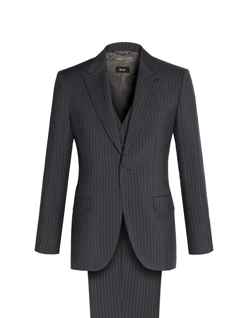 CONTINENTAL THREE-PIECE PINSTRIPE SUIT, Brioni