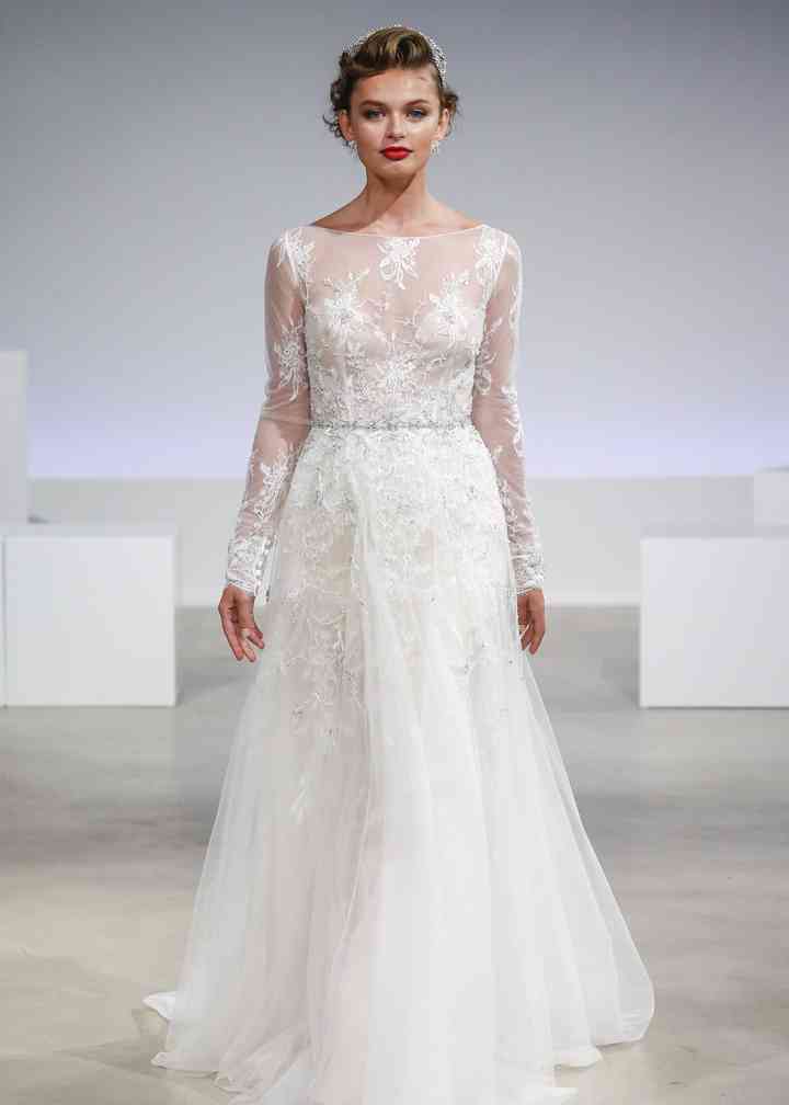 Anne barge long sleeve wedding dress sale