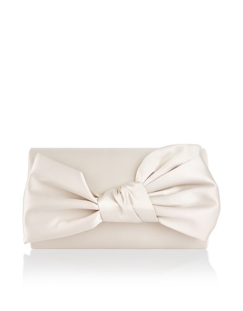 DAPHNE BOW SATIN CLUTCH BAG, Monsoon