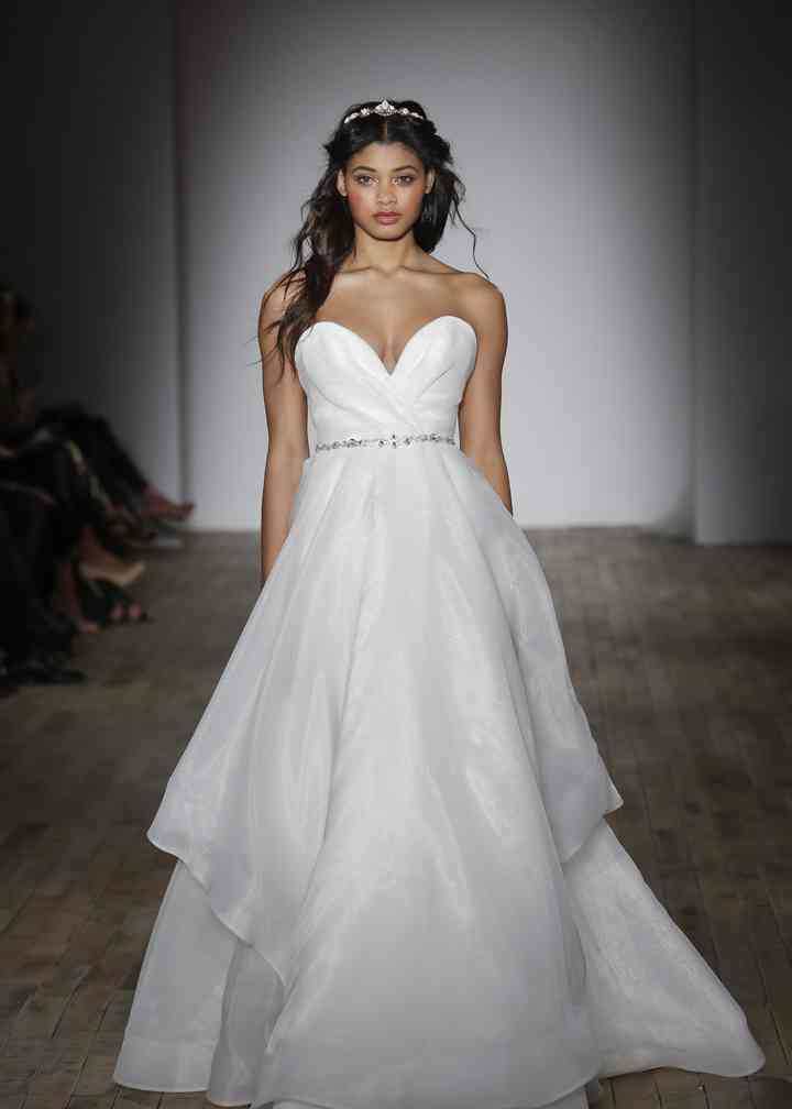 Hayley paige clearance strapless wedding dress