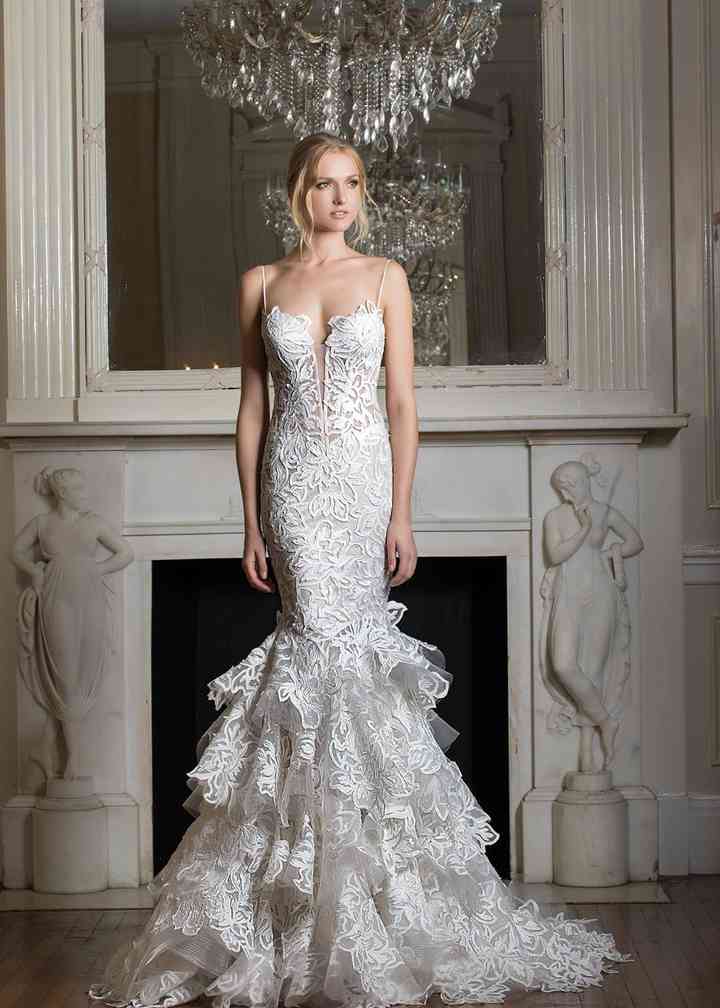 Pnina tornai silver wedding dress best sale