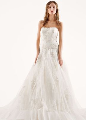 White by Vera Wang Style VW351195, David's Bridal