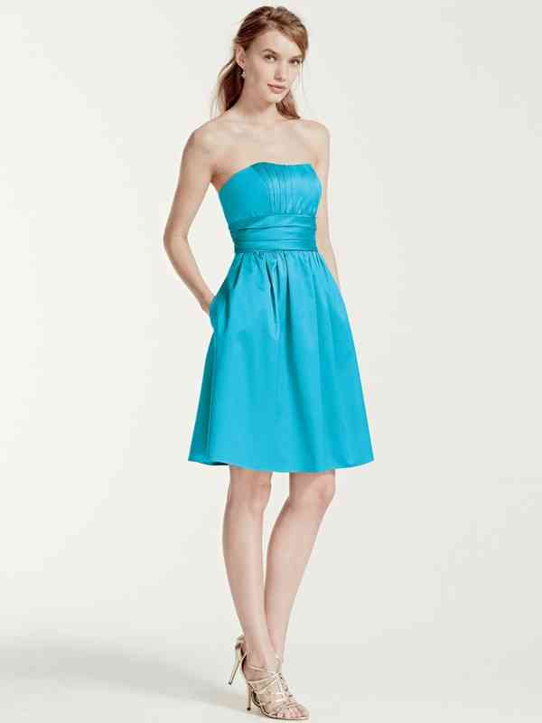 David's bridal sale turquoise dress